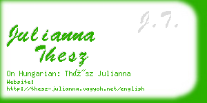 julianna thesz business card